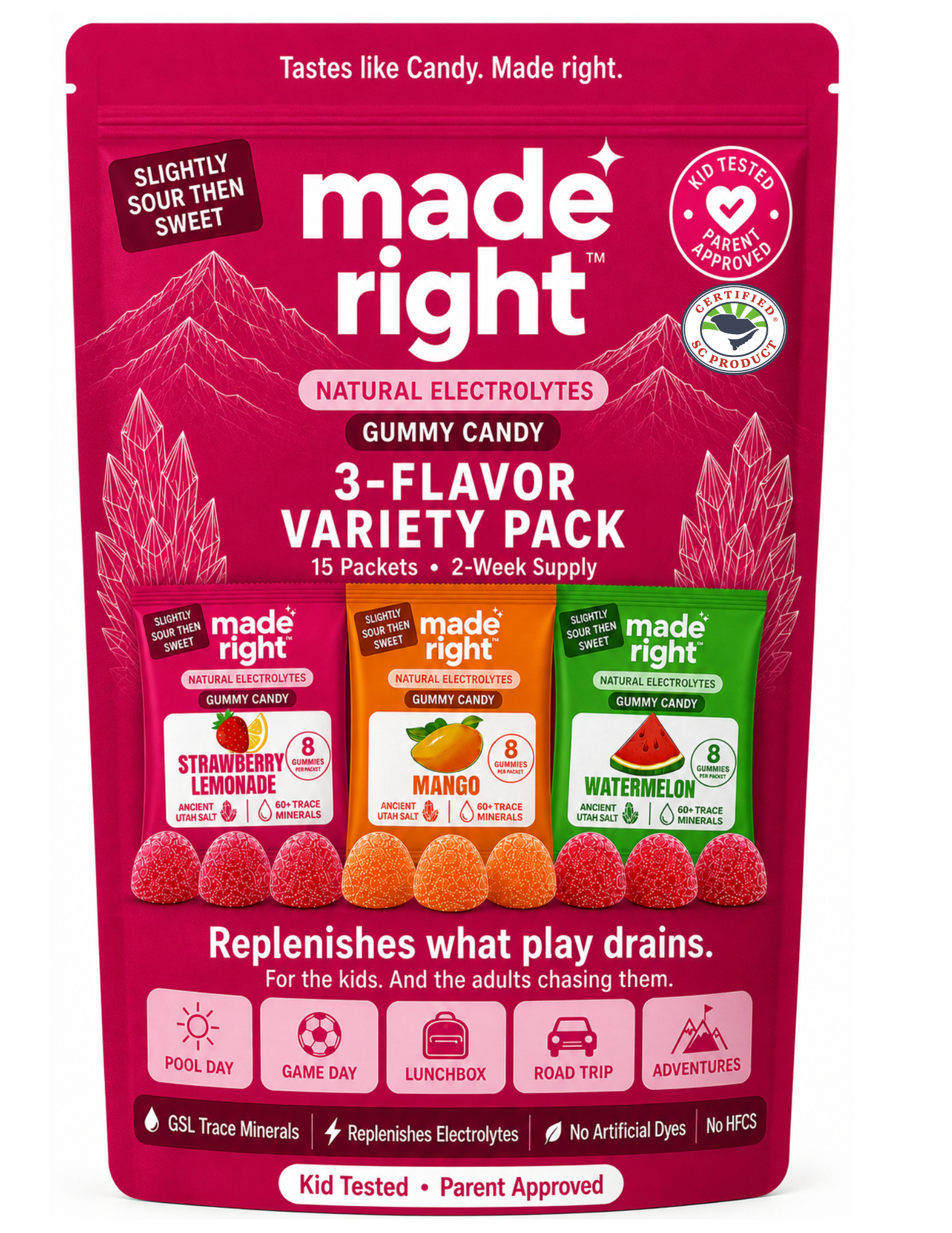 Made Right Gummies — 3-Flavor Variety Pack