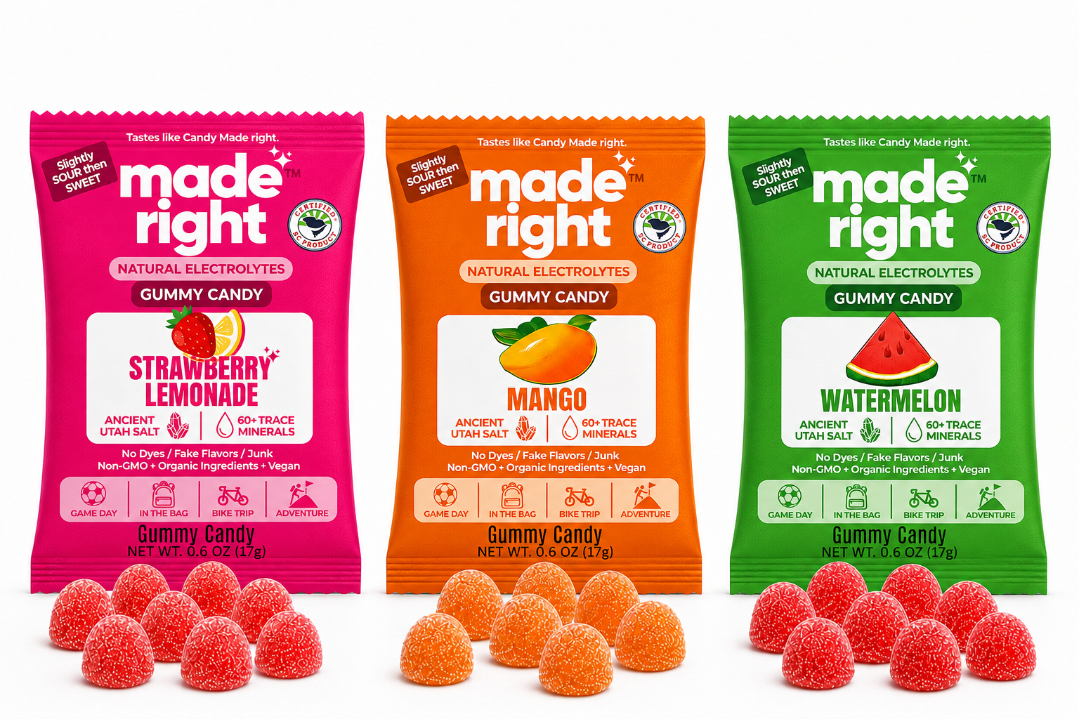 Made Right Gummies — 3-Flavor Variety Pack